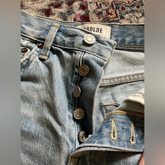Agolde Parker Vintage Cutoff Jean shorts size 24/25/26 - Picture 5 of 6